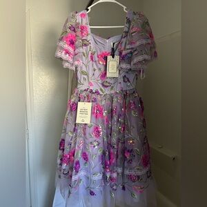 Floral Embroidered Purple Dress JessaKae 😍